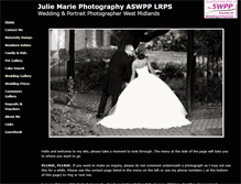 Tablet Screenshot of juliemariephotography.com